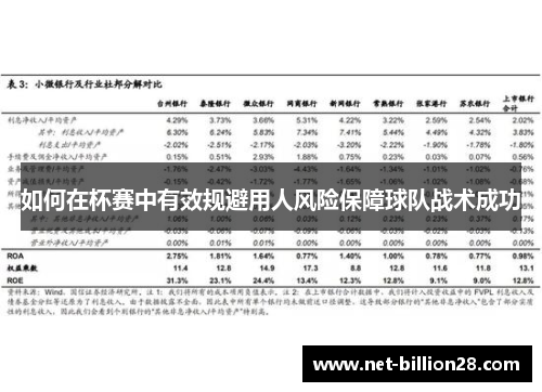 如何在杯赛中有效规避用人风险保障球队战术成功